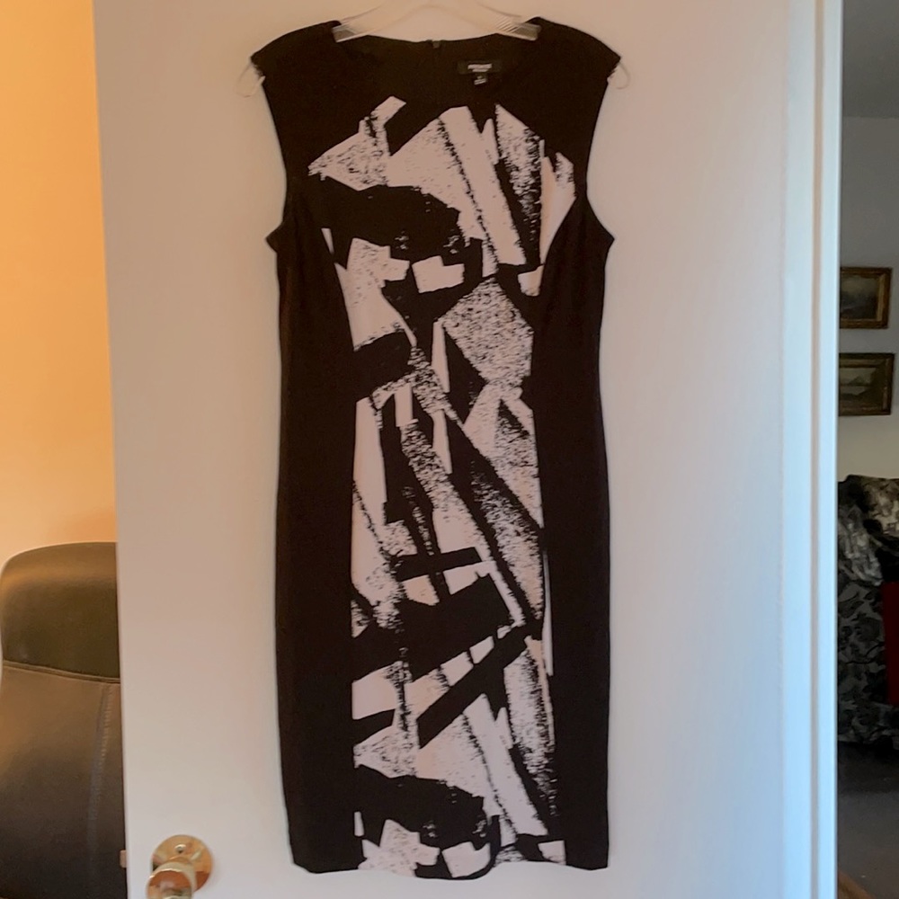 Premise Black & White Sleeveless Dress